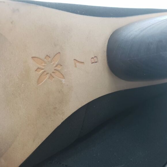 BCBGENERATION womens 7 Alicia black lace up open toe ankle booties - Picture 7 of 9